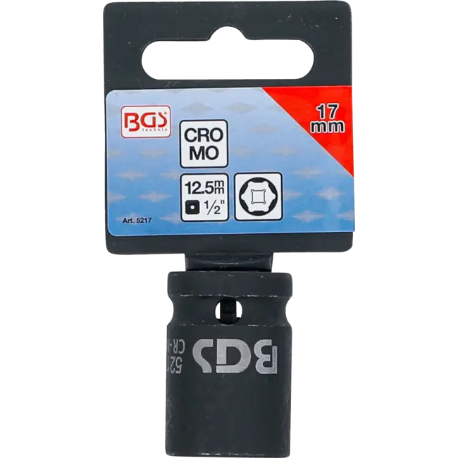 BGS Kracht dopsleuteldop zeskant 1/2" 17 mm