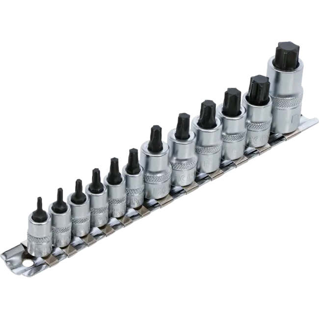 BGS Dopsleutelbitset extra kort Torx T8 - T60 12 delig