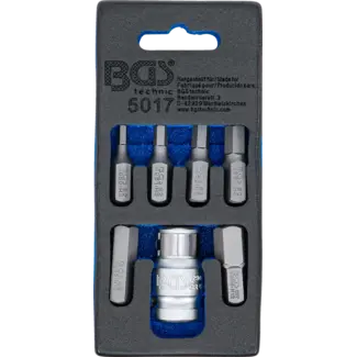 BGS technic Bitset 3/8" zeskant 7 delig