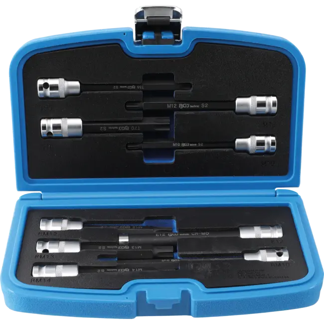 BGS Dopsleutelbitset voor cilinderkopschroeven 1/2" 9 delig