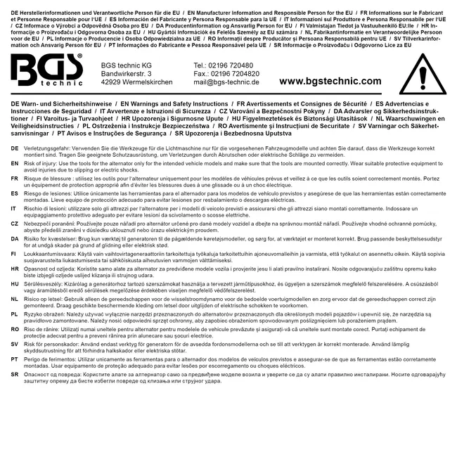 BGS Dynamo gereedschapset 4 delig
