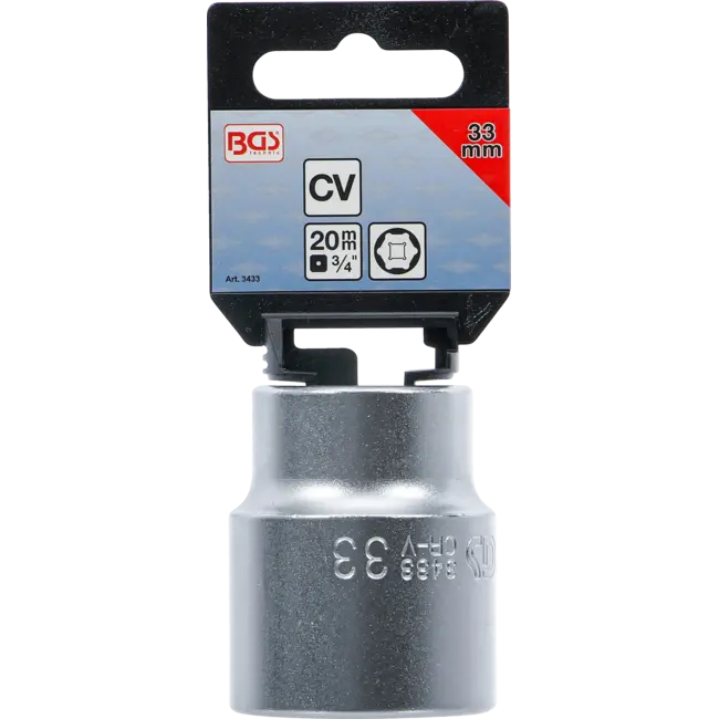 BGS Dopsleuteldop zeskant 3/4" 33 mm