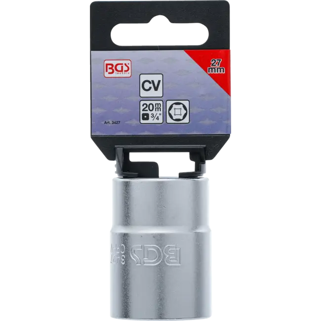 BGS Dopsleuteldop zeskant 3/4" 27 mm