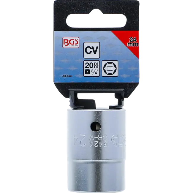 BGS Dopsleuteldop zeskant 3/4" 24 mm
