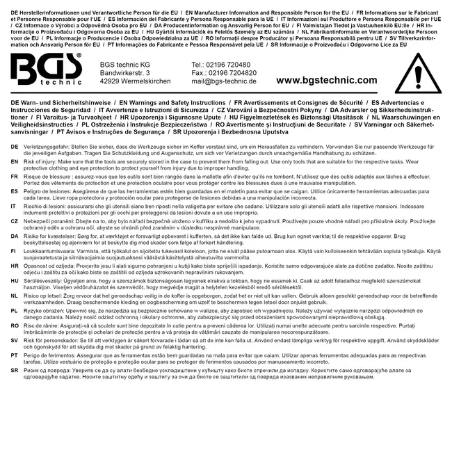 BGS Gereedschapassortiment in foedraal 270 delig