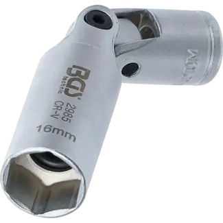 BGS technic Cardan bougiedop zeskant 3/8" 16 mm