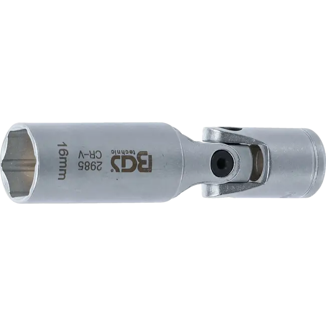 BGS Cardan bougiedop zeskant 3/8" 16 mm