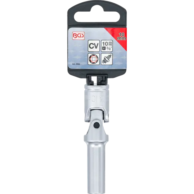 BGS Cardan bougiedop zeskant 3/8" 10 mm