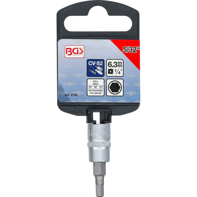 BGS Dopsleutelbit 1/4" INBUS 5/32"