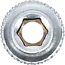 BGS Dopsleuteldop zeskant 1/4" 5 mm