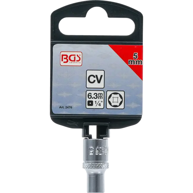 BGS Dopsleuteldop zeskant 1/4" 5 mm