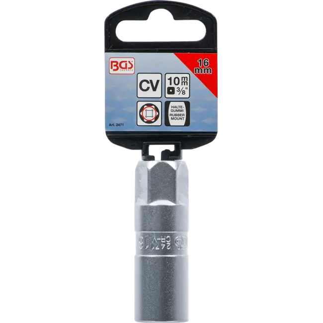 BGS Bougiedop zeskant 3/8" 16 mm