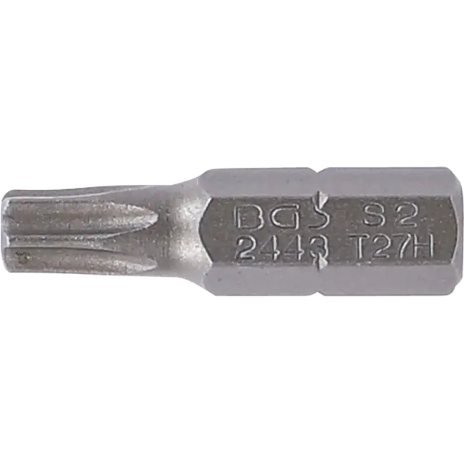 BGS Schroefbit lengte 25 mm Torx met boring T27
