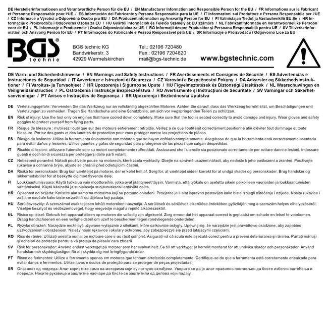 BGS Speciale klepveerspanner 75 mm