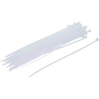 BGS Kabelbinder assortiment wit 4,8 x 250 mm 50 delig