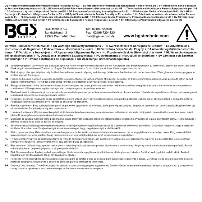 BGS Adereindhulstang 175 mm incl. 150 adereindhulzen