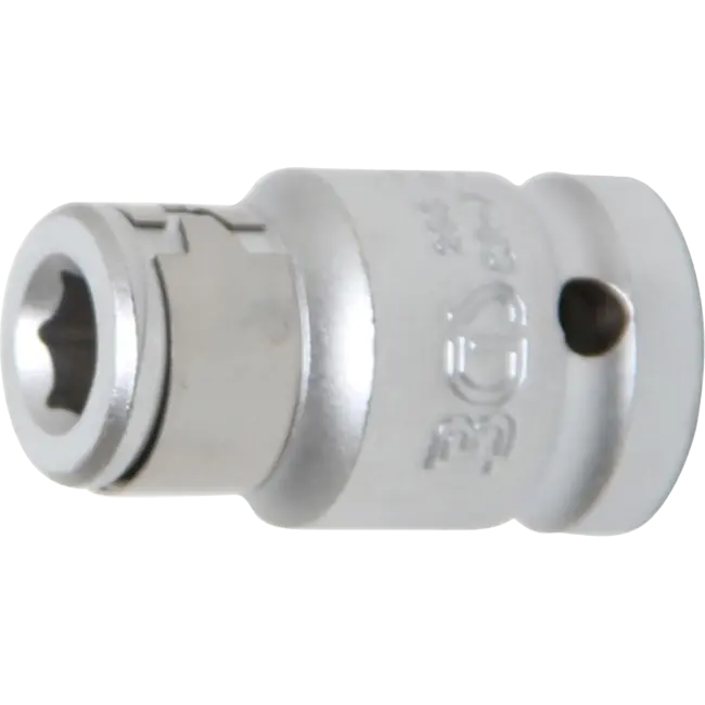 BGS Bitadapter met blokkeerkogel binnenvierkant 1/2" - binnenzeskant 5/16"