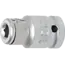 BGS Bitadapter met blokkeerkogel binnenvierkant 1/2" - binnenzeskant 5/16"
