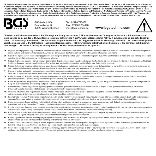 BGS HSS-miniborenset 0,5 - 3,0 mm, 25 delig