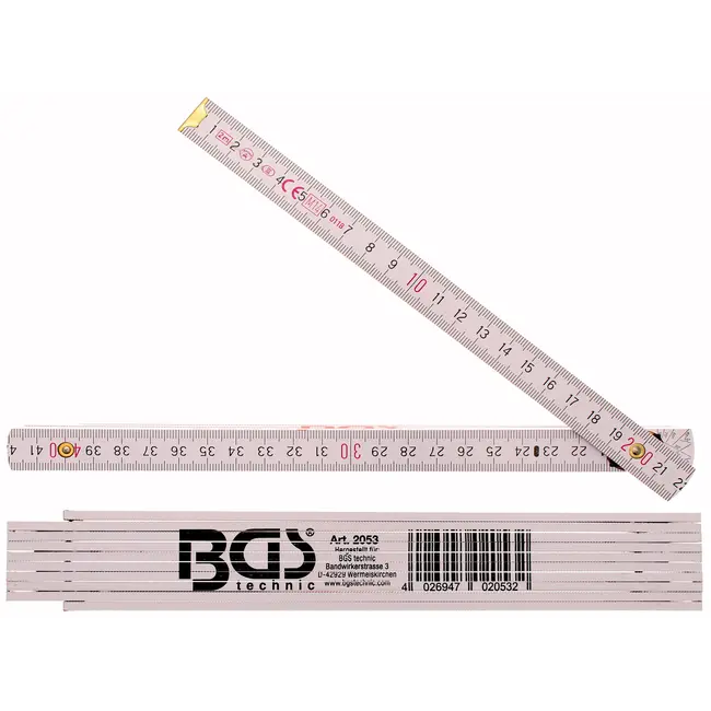 BGS Houten duimstok 2 meter