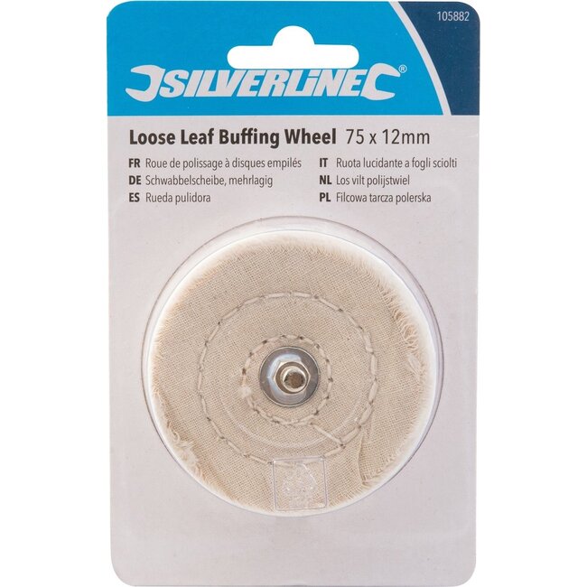 Silverline Los vilt polijstwiel 75 x 12 mm