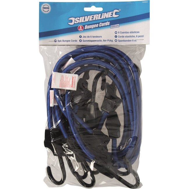 Silverline Spanbanden, 6 pak 600 mm