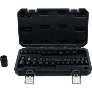 BGS Dopsleutelbit-/dopsleutelset - 1/4", 3/8", 1/2" - E-profiel / Torx - 25 delig