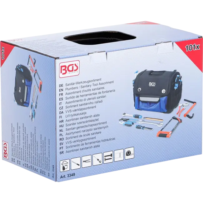 BGS Sanitair-gereedschapssortiment - 101 delig