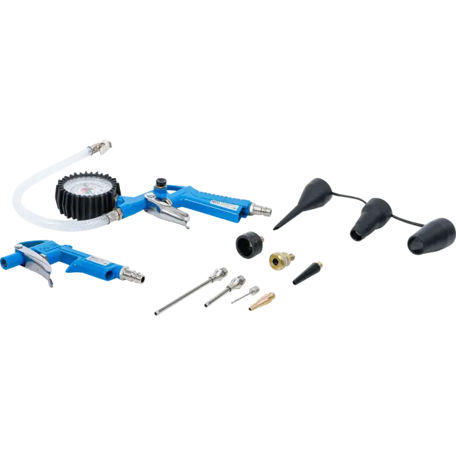 BGS Perslucht uitblaaspistool- en bandenvulpistoolset - 10 delig