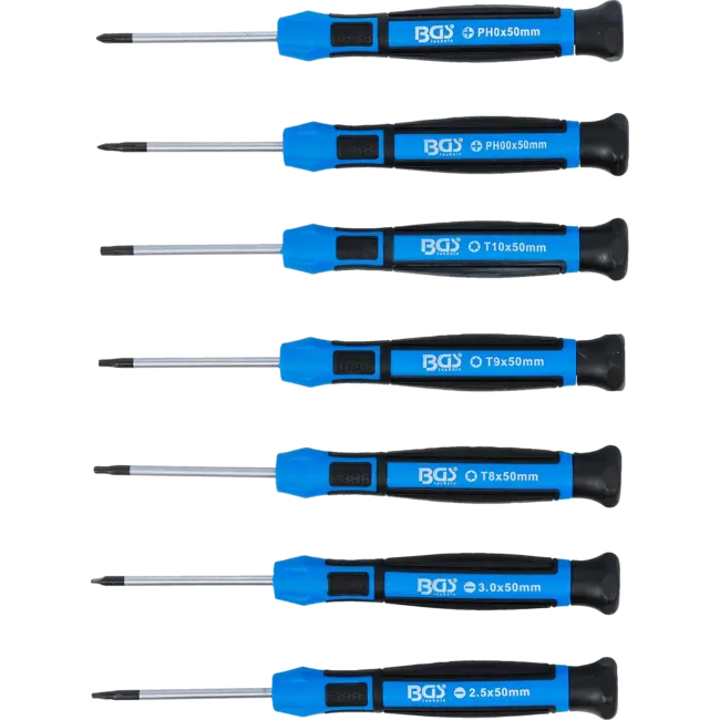 BGS Micro schroevendraaierset - 7 delig