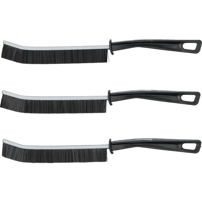 BGS Set hoek-reinigingsborstels met stijve haren - 230 mm - 3 delig