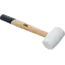 BGS Rubberhamer - Hickory-steel - witte kop - Ø 48 mm - 250 g