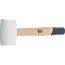 BGS Rubberhamer - Hickory-steel - witte kop - Ø 48 mm - 250 g