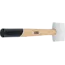 BGS Rubberhamer - Hickory-steel - witte kop - Ø 48 mm - 250 g