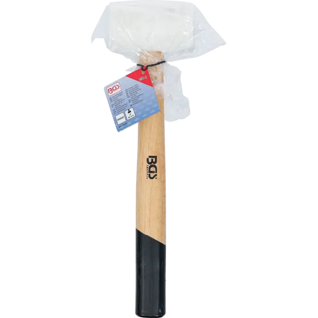 BGS Rubberhamer - Hickory-steel - witte kop - Ø 48 mm - 250 g