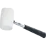 BGS Rubberhamer - metalen steel - witte kop - Ø 48 mm - 250 g