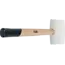 BGS Rubberhamer - Hickory-steel - witte kop - Ø 64 mm - 750 g