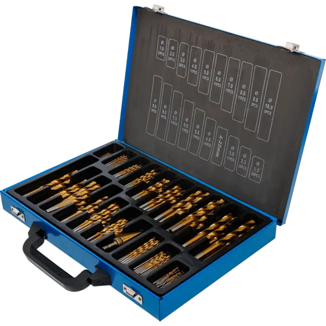 BGS Spiraalboren en Trappenboorset - HSS - titanium gecoat - 1 - 10 mm - 231 delig