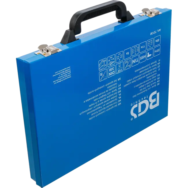 BGS Spiraalboren en Trappenboorset - HSS - titanium gecoat - 1 - 10 mm - 231 delig