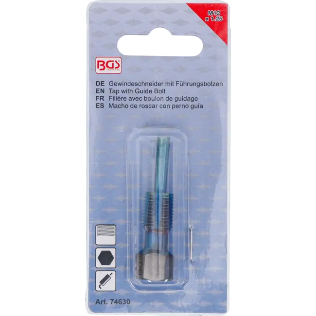 BGS Draadsnijplaat met geleidepin - voor temperatuursensoren - M12 x 1,25