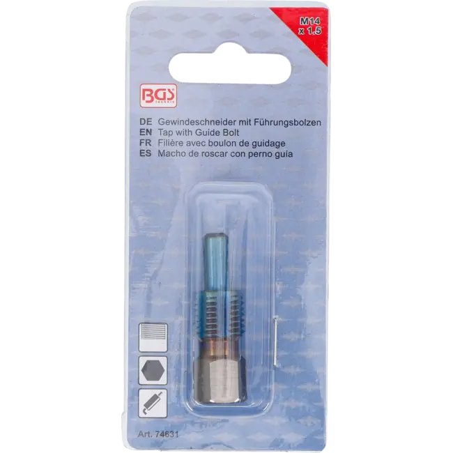 BGS Draadsnijplaat met geleidepin - voor temperatuursensoren - M14 x 1,5