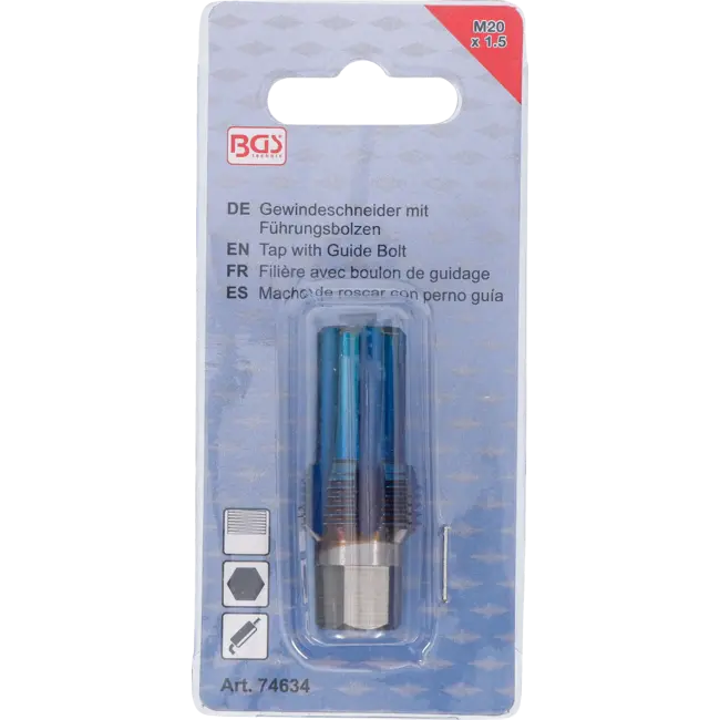 BGS Draadsnijplaat met geleidepin - voor sensoren - M20 x 1,5