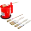 BGS Platte / ring penselenset - met kleur beker - 6 delig