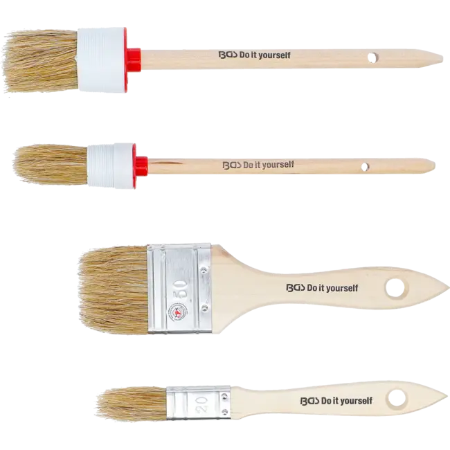 BGS Platte / ring penselenset - 4 delig