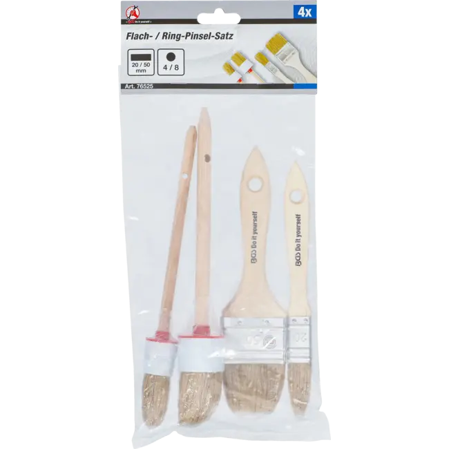 BGS Platte / ring penselenset - 4 delig