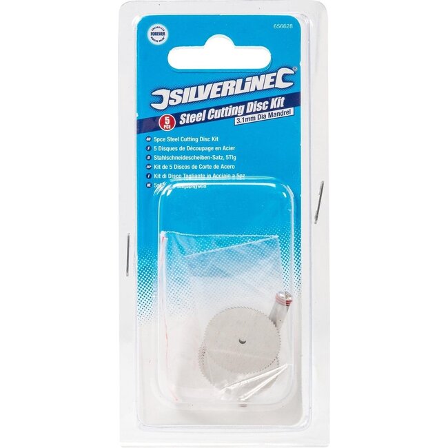 Silverline 6 delige RVS zaagbladen set 22 mm dia.