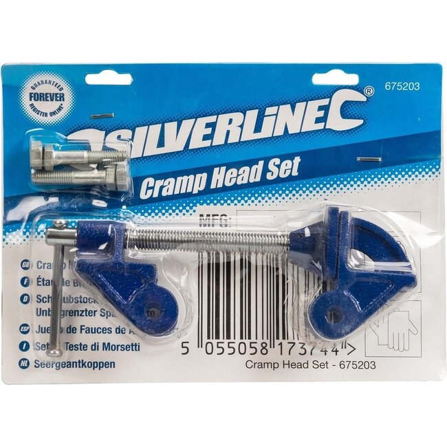 Silverline Bankschroef set 40 mm kaak