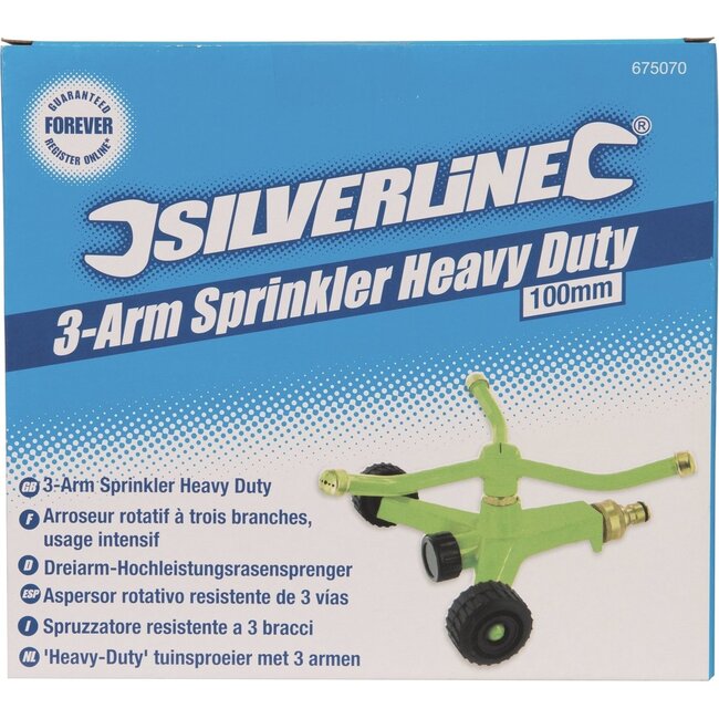 Silverline Tuinsproeier met 3 armen - 100 mm - Heavy Duty