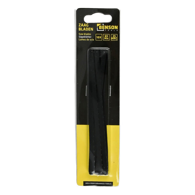 Benson Junior Zaagbladen 150 mm 24 TPI - 10-delige Set