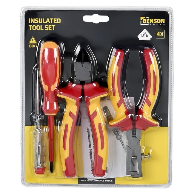 Benson VDE Gereedschapsset 4-delig 1000V